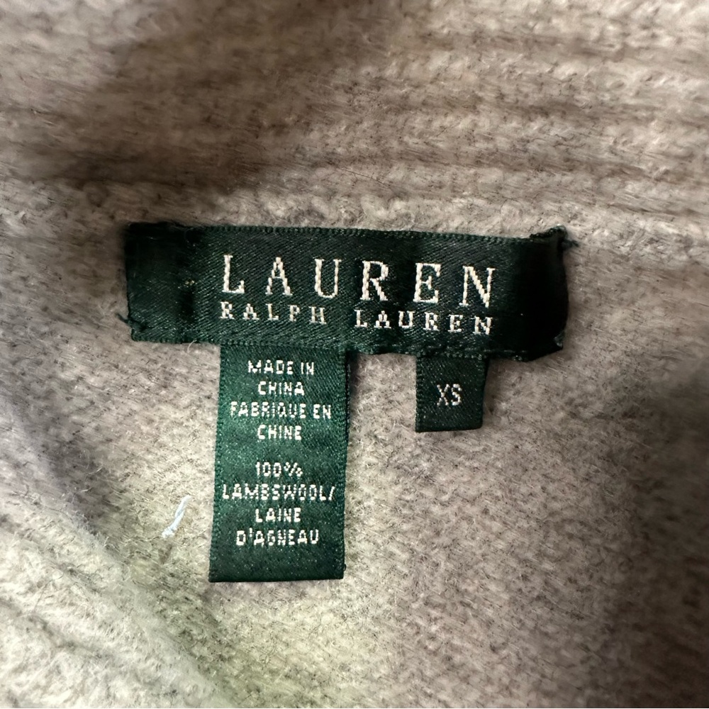 LAUREN Ralph Lauren Womens Lambswool Braided Sweater Size XS - Picture 2 of 11